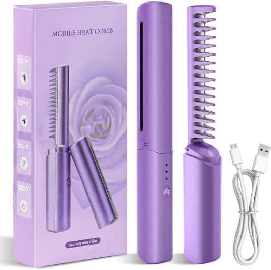 Cordless Mini Hair Straightener – Portable & Rechargeable