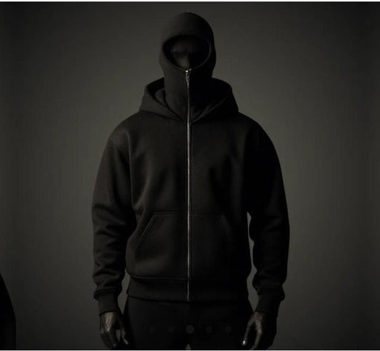 Men’s Full Sleeve Zipper Hoodie with Face Mask