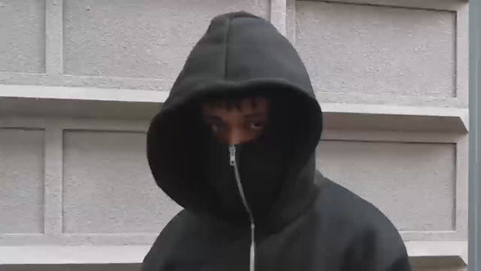 Men’s Full Sleeve Zipper Hoodie with Face Mask